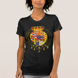 T-shirt Royaume du manteau de deux Sicilies des bras