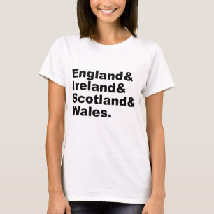 T-shirt Royaume-Uni Angleterre Irlande Écosse Pays de Ga