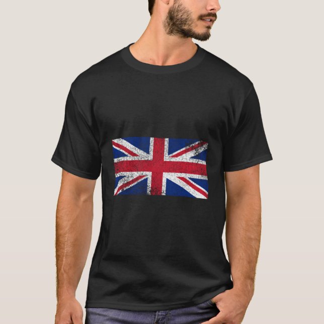 T-shirt Royaume-Uni British Flag Angleterre Royaume-Uni Gr (Devant)