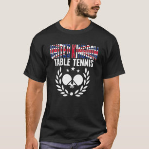 T-shirt Royaume-Uni Tennis de Table UK Ping Pong Suppo