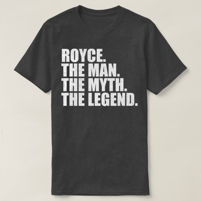 T-shirt RoyceRoyce Nom Royce nom donné (Design devant)