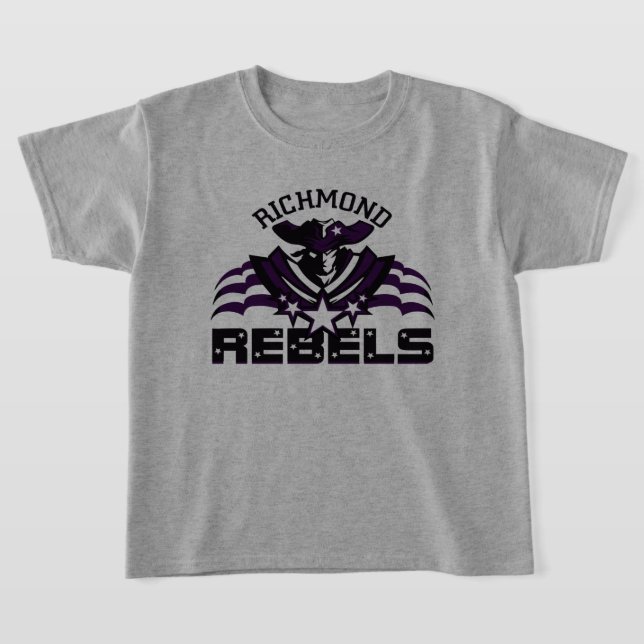T-shirt RR 03 | Black Rebel Logo Enfants Gris (Poser)