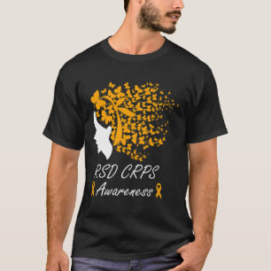 T-shirt Rsd Crps Sensibilisation - Femmes Papillons Cheveu
