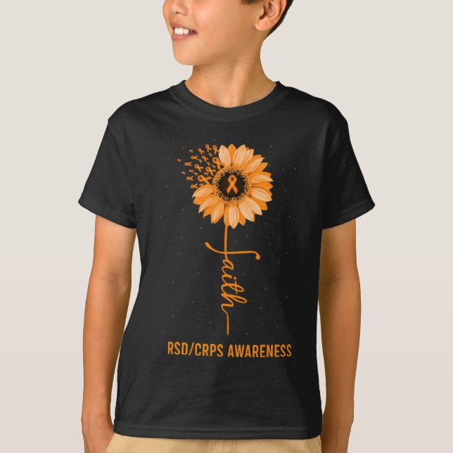 T-shirt RSD CRPS Sensibilisation Foi Fleur de marguerite R (Devant)