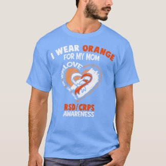 T-shirt RSDCRPS Je Porte De L'Orange Pour Ma Mère Coeur Ru