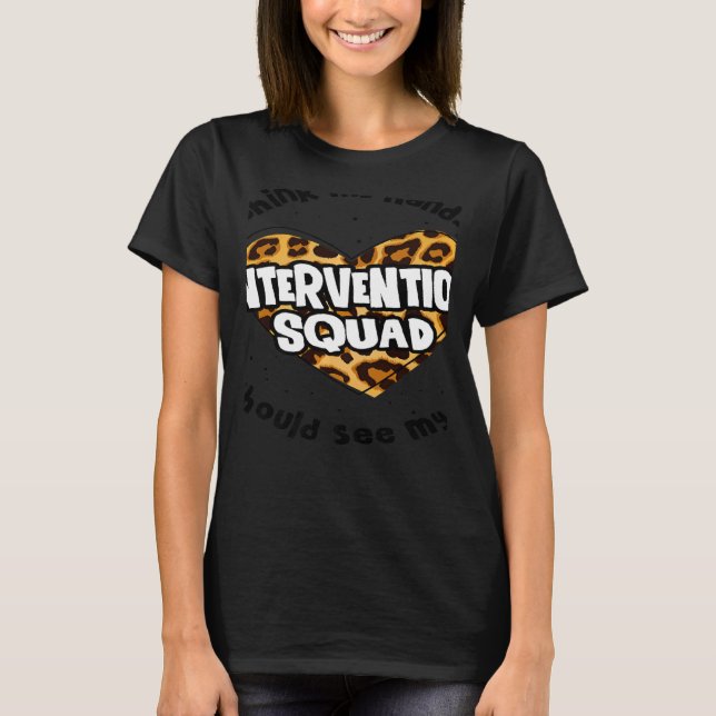 T-shirt RTI Team Response Teacher Back to School Intervent (Devant)