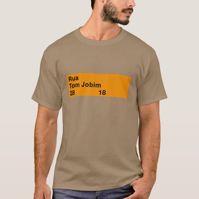 T-shirt Rua Tom Jobim, Rio de Janeiro, plaque de rue (Devant)