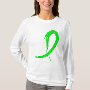 T-shirt Ruban A4 de vert de chaux de lymphome non