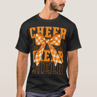 T-shirt Ruban à cheer orange coquette Sport cheerleader