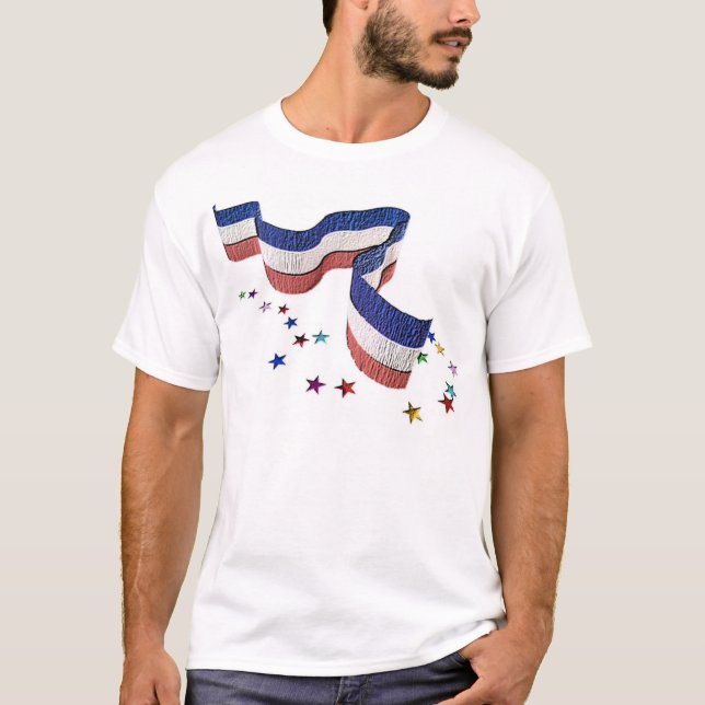 T-shirt ruban américain (Devant)