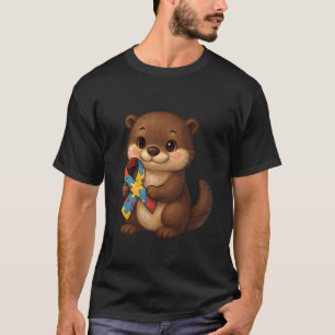T-shirt Ruban Animal Jaune Rouge Bleu Sensibilisation à l'