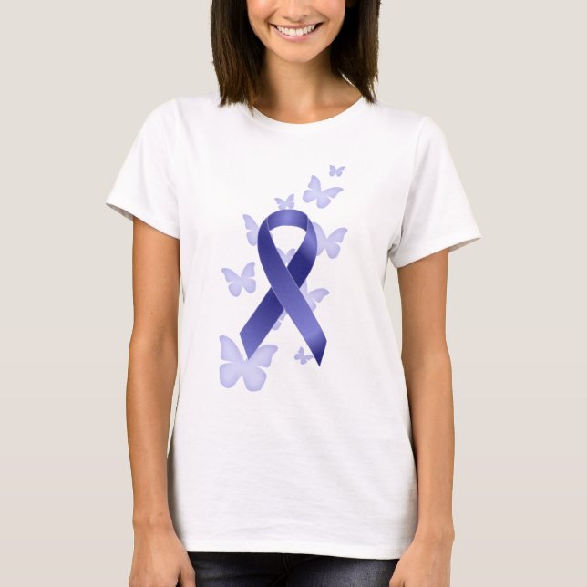 T-shirt Ruban bleu de conscience (Devant)