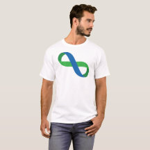 Ruban bleu et vert d'infini