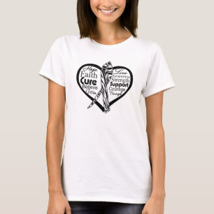 T-shirt Ruban carcinoïde de coeur de Cancer