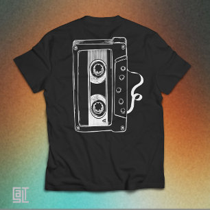 T-shirt Ruban Cassette Vintage Années 80 Esthétique Rétro