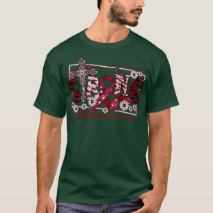 T-shirt Ruban croisé de sensibilisation au myélome multipl