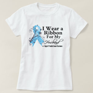 T-shirt Ruban de cancer de la prostate de mari