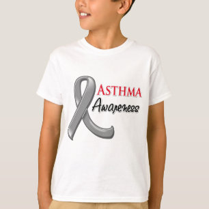 T-shirt Ruban de conscience d'asthme