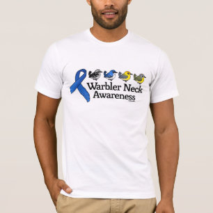 T-shirt Ruban de conscience de cou de fauvette