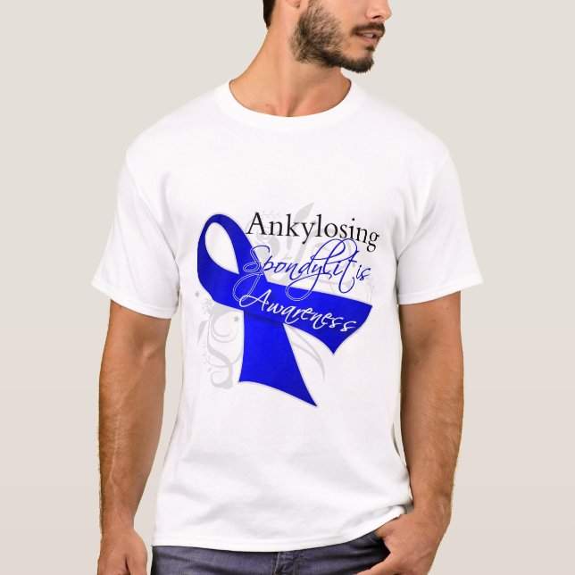 T-shirt Ruban de conscience de spondylarthrite ankylosante (Devant)