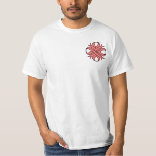 T-shirt Ruban de fermeture rose