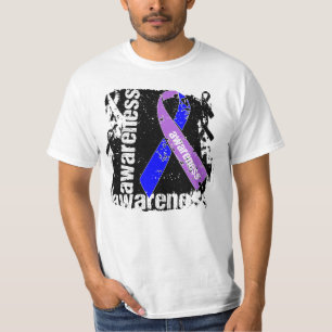 T-shirt Ruban de grunge de conscience de rhumatisme