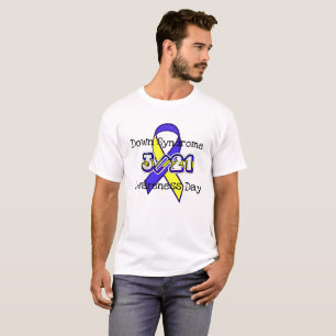 T-shirt Ruban de la Journée de sensibilisation au syndrome