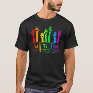 T-shirt Ruban de l'autisme Handicap Autiste Sensibilisatio