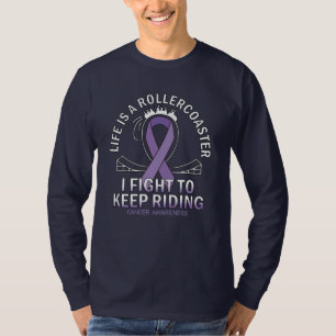 T-shirt Ruban de lavande de sensibilisation au cancer