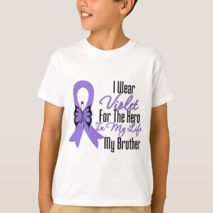 T-shirt Ruban de lymphome de Hodgkins mon héros mon frèr