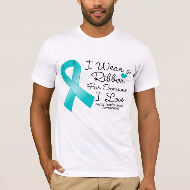 T-shirt Ruban de myasthénie gravis pour quelqu'un amour (Devant)