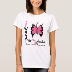 T-shirt Ruban de papillon de cancer du sein pour ma