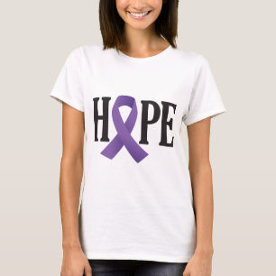 T-shirt Ruban de pourpre d'espoir