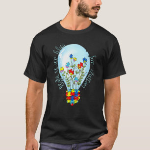 T-shirt Ruban de puzzle de l'autisme Éclairez-le en bleu p