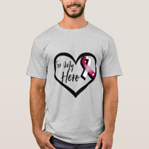 T-shirt Ruban de sensibilisation à la Bourgogne et au blan