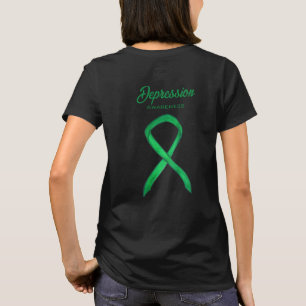 T-shirt Ruban de sensibilisation à la dépression personnal