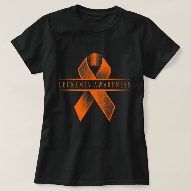 T-shirt Ruban de sensibilisation à la leucémie  (Design devant)