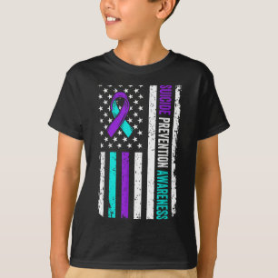 T-shirt Ruban de sensibilisation à la prévention du suicid