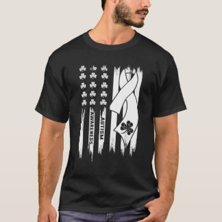 T-shirt Ruban de sensibilisation à l'autisme Drapeau USA T