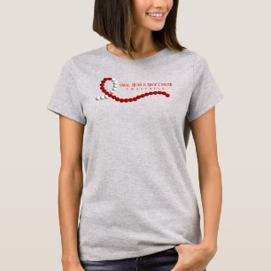 T-shirt Ruban de sensibilisation au cancer de la tête, de