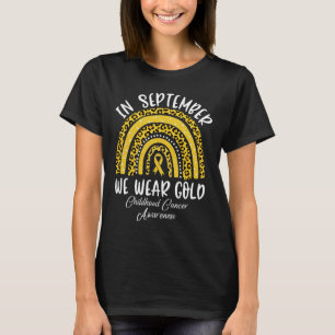 T-shirt Ruban de Sensibilisation au Cancer de l'Enfant En
