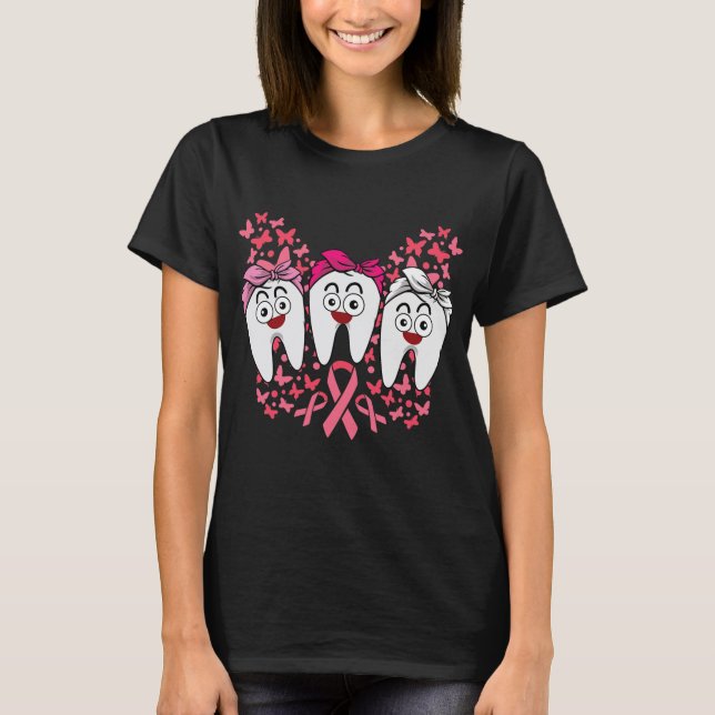 T-shirt Ruban de sensibilisation au cancer du sein du corp (Devant)
