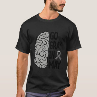 T-shirt Ruban de sensibilisation au glioblastome Tumeur cé