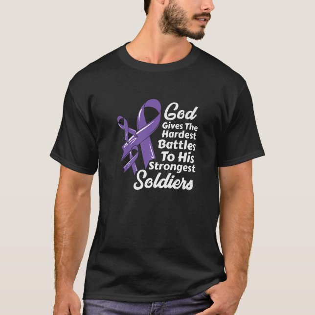 T-shirt Ruban de sensibilisation au lymphome de Hodgkin Fo (Devant)