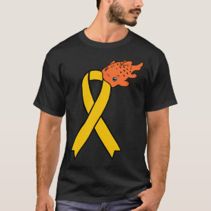 T-shirt Ruban de sensibilisation au poisson dodu (jaune)