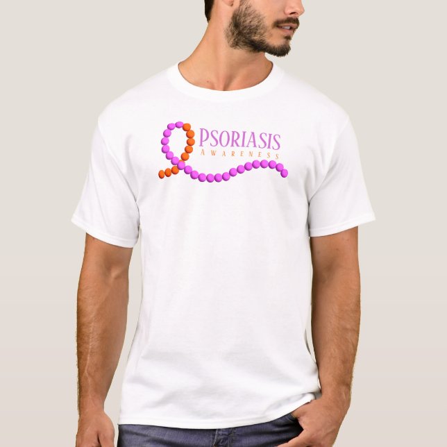 T-shirt Ruban de sensibilisation au psoriasis (Devant)