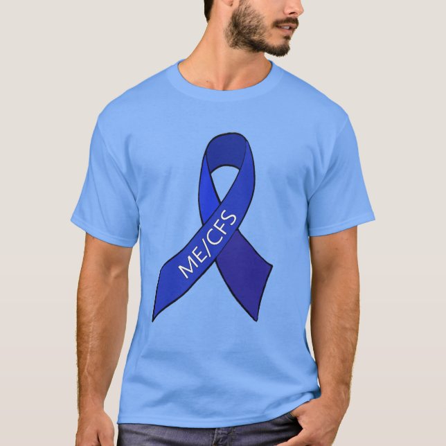 T-shirt Ruban de sensibilisation au syndrome de fatigue ch (Devant)