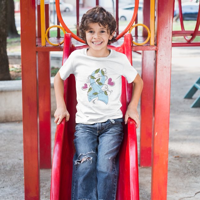 T-shirt Ruban de sensibilisation bleu (Créateur téléchargé)