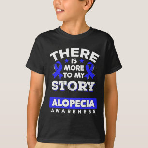 T-shirt Ruban de sensibilisation bleu Alopecia Areata Surv