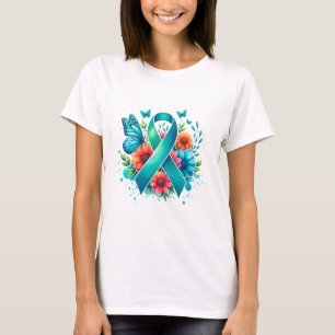 T-shirt Ruban de sensibilisation Turquoise Myasthenia Grav